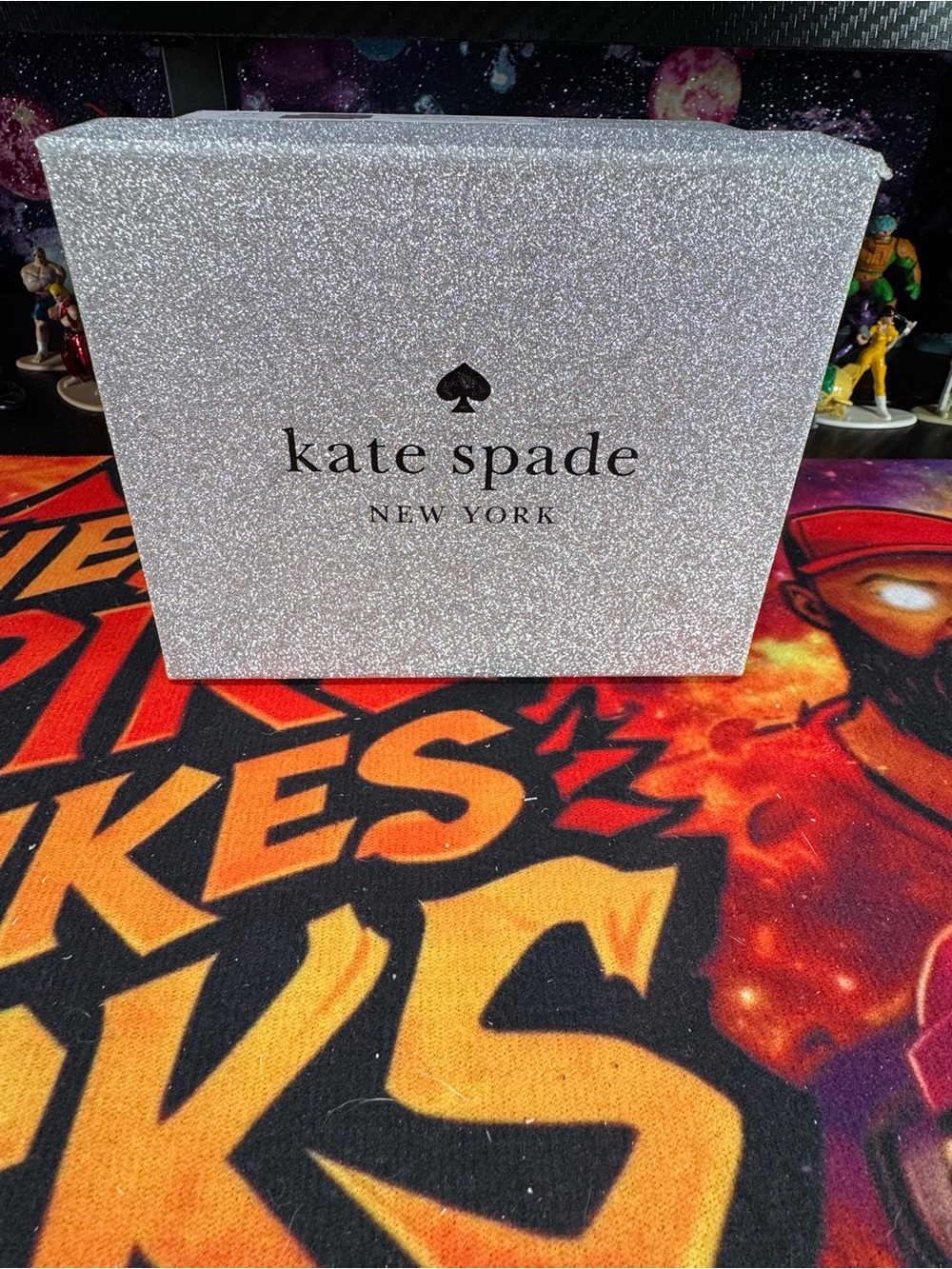 kate spade Rose Gold Glitter Jewelry Case